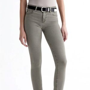 AG Prima, cigarette leg, grey satin / denim blend